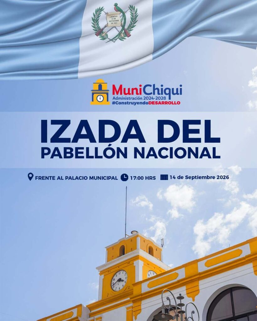 Izada del Pabellón Nacional
